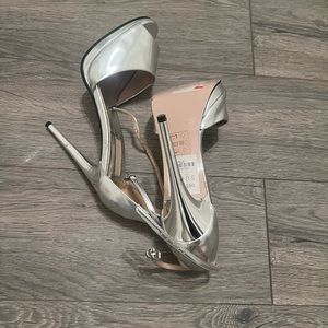 Stylish Silver heels from TopShop